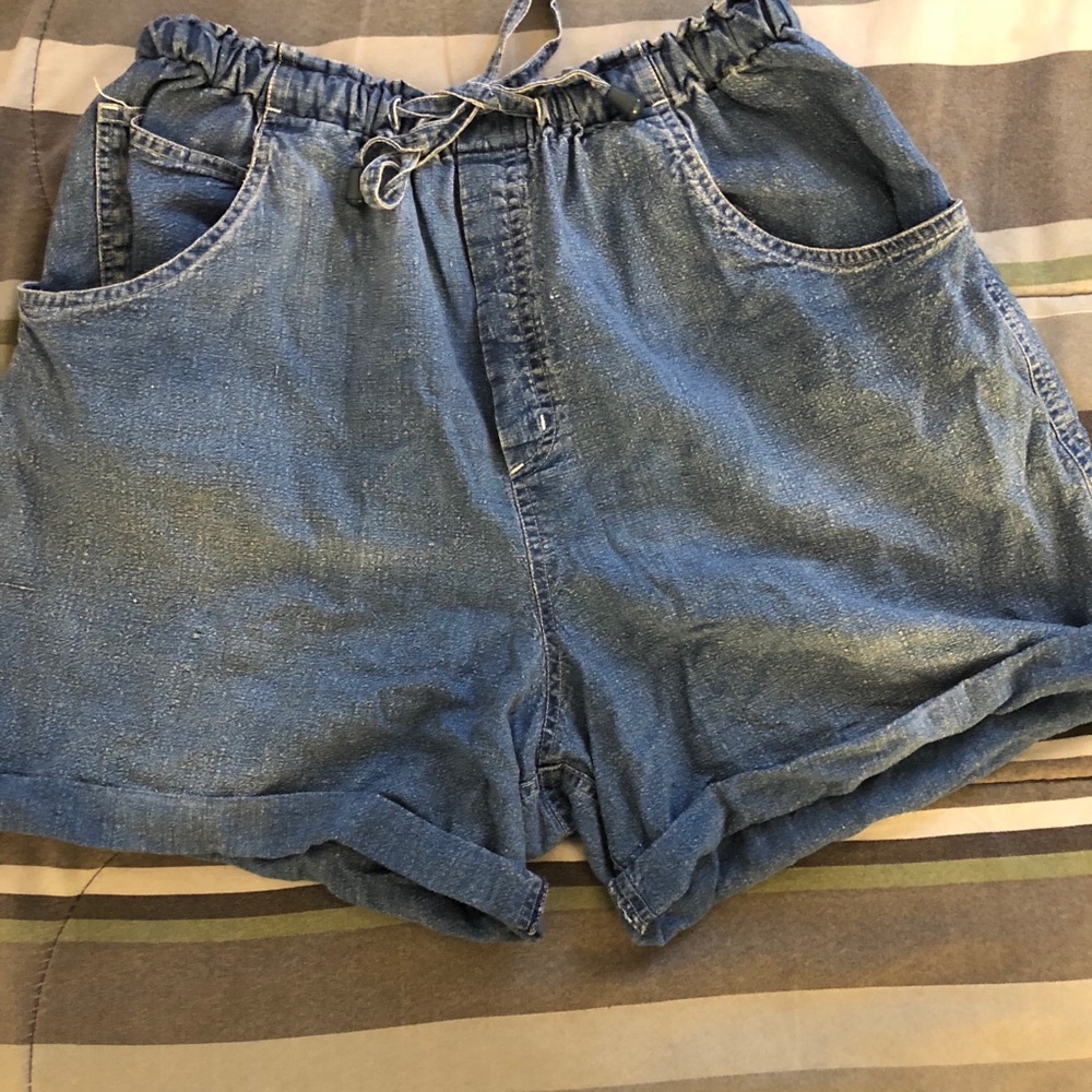 Blue jean shorts